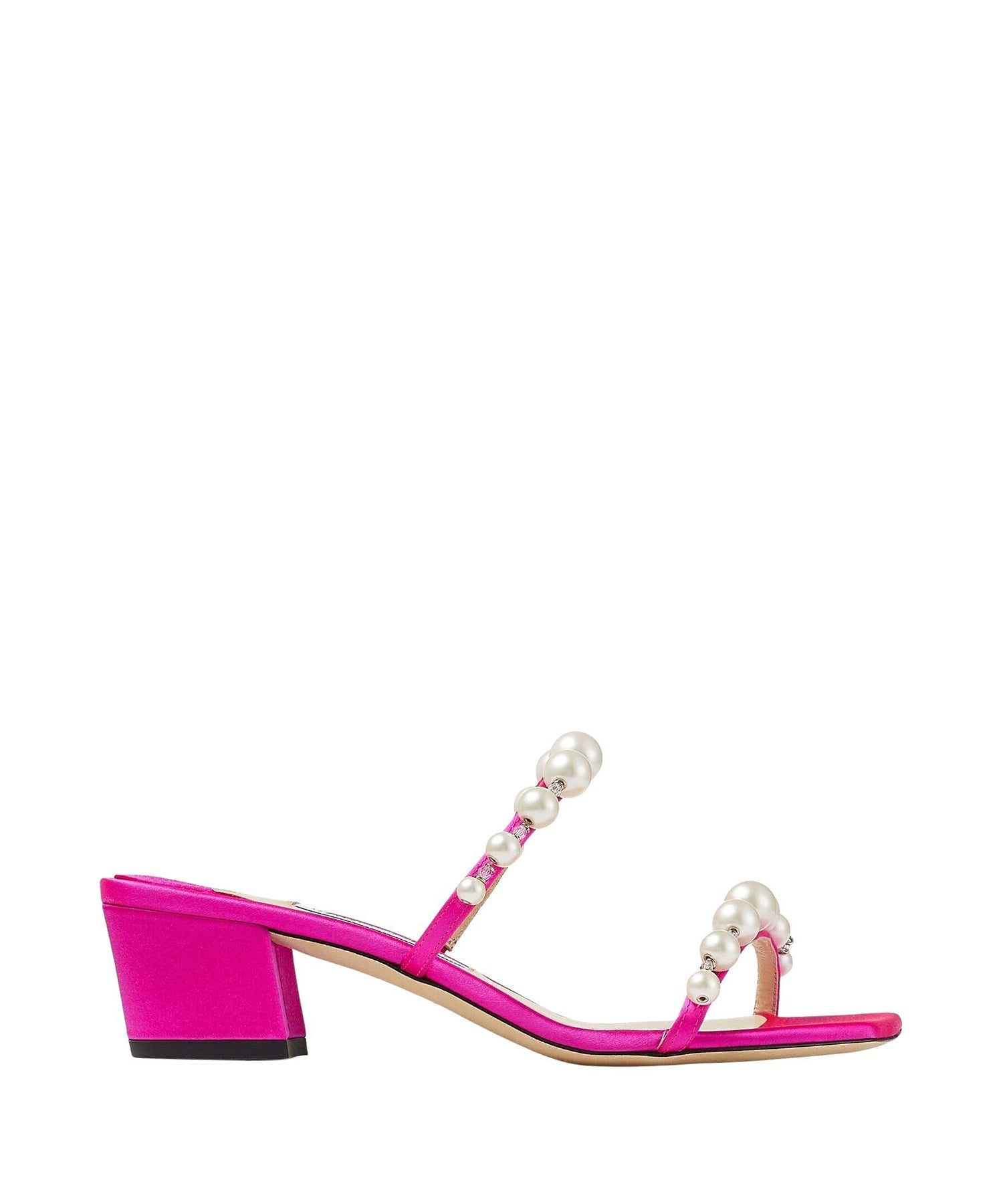 Mules Amara 45 - Fuchsia & White