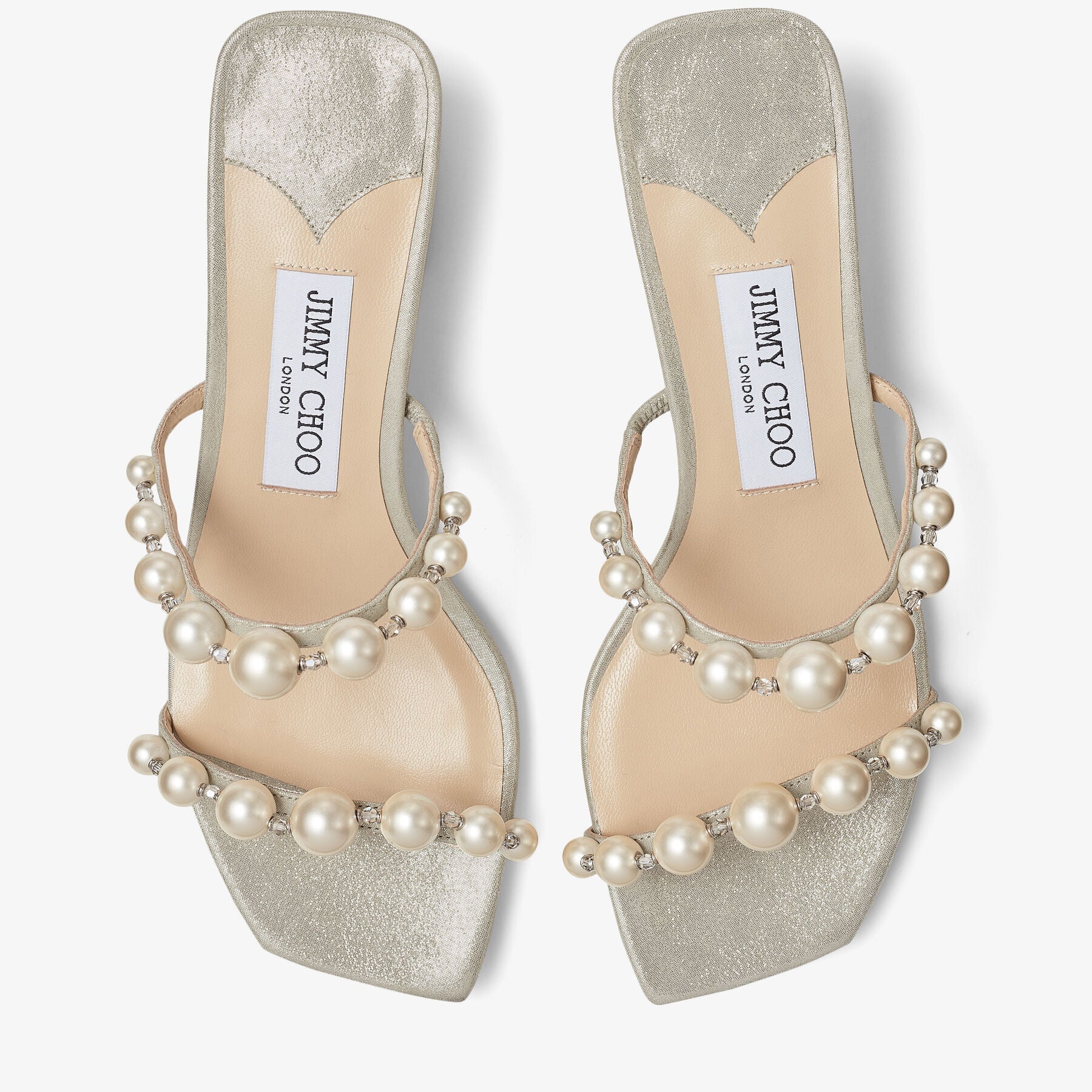 ZNO STOCK 0 DJV 1/1 ST 100% Prix 250 / Reco 200 CHAMPAGNE/WHITE Sandal AMARA 45