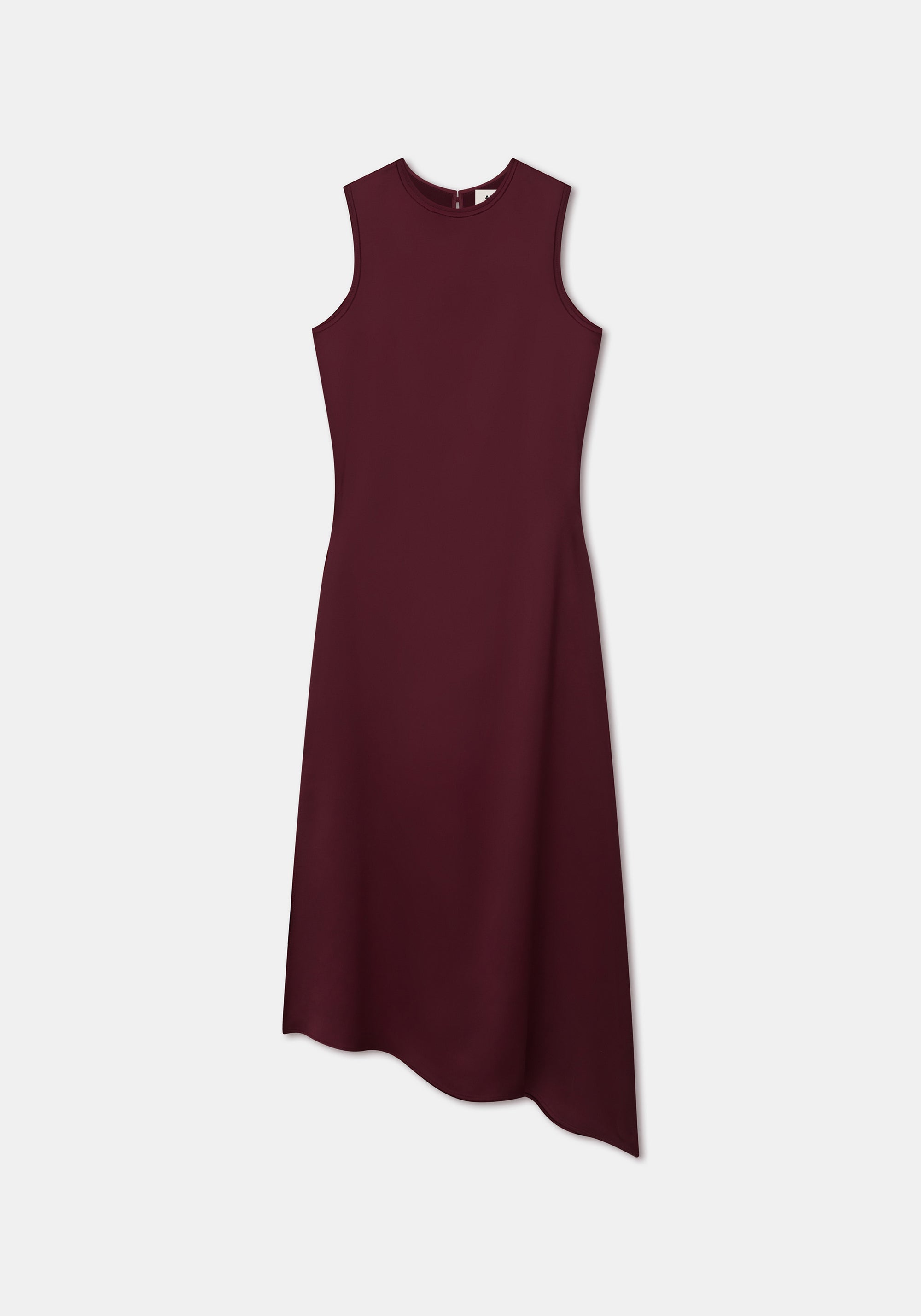 Robe midi Amara asymétrique - Merlot