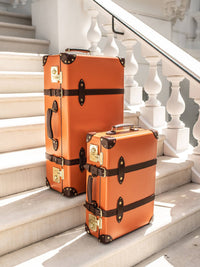 Grande valise soute Centenary 2 roues - Marmelade & Marron & Or