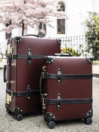 Grande valise soute Centenary 2 roues - Bordeaux & Noir & Or
