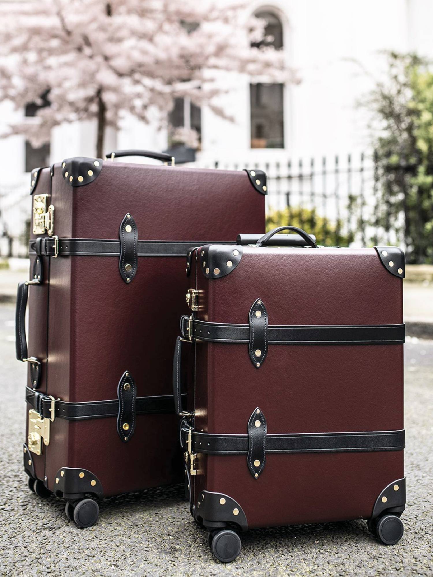 Grande valise soute Centenary 2 roues - Bordeaux & Noir & Or