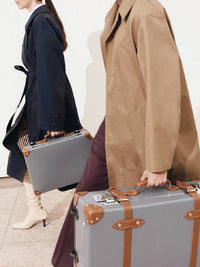 Petit porte-documents Centenary - Gris & Caramel & Chrome