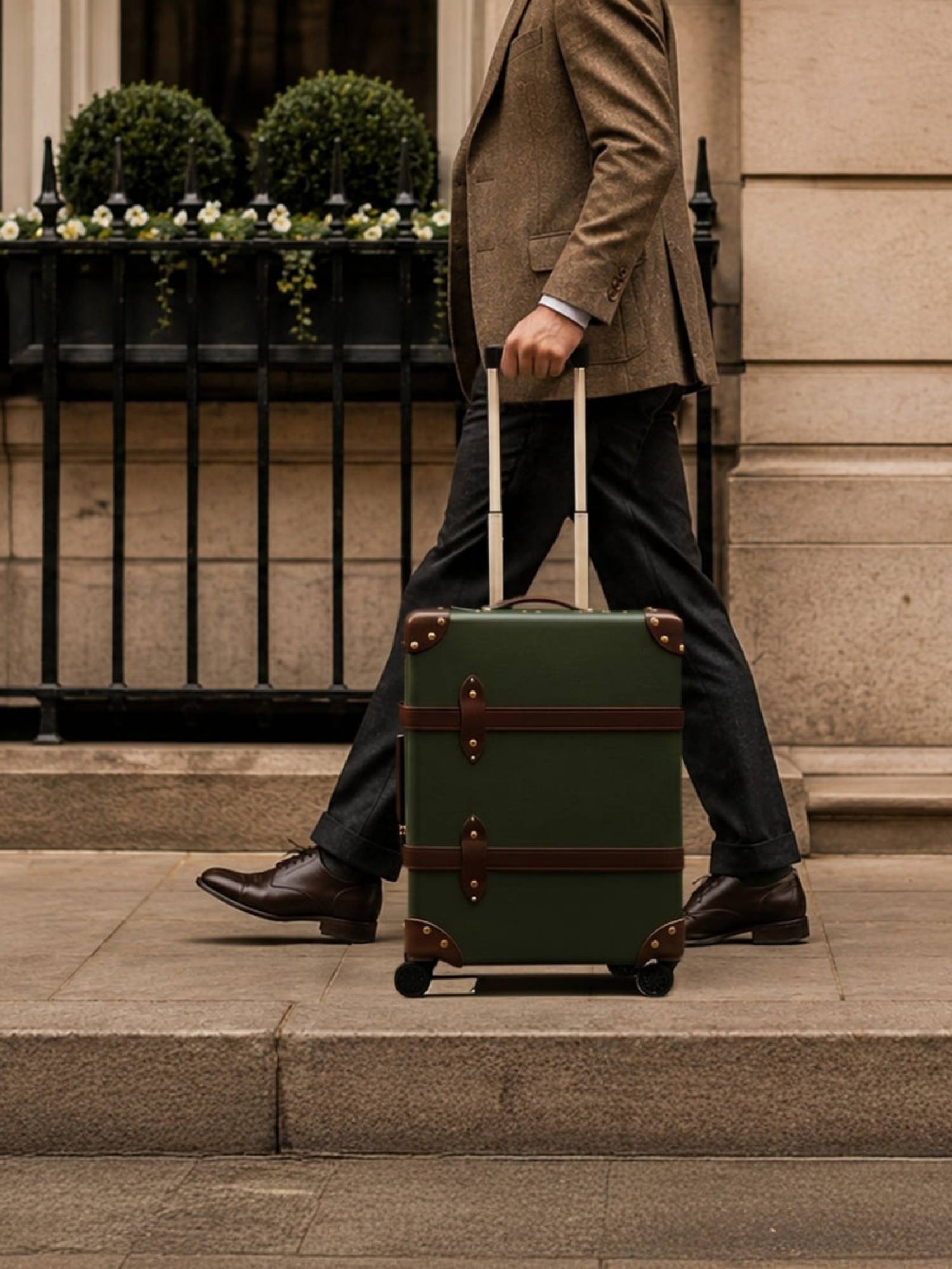 Valise cabine Centenary 4 roues - Marine & Chrome
