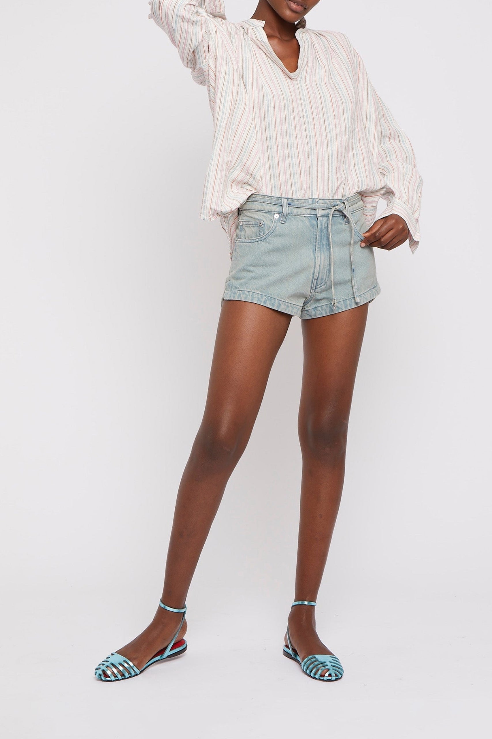 Bermuda Amel en denim - Blue