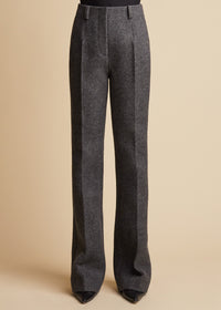 Amelie pant in wool - Heather Grey