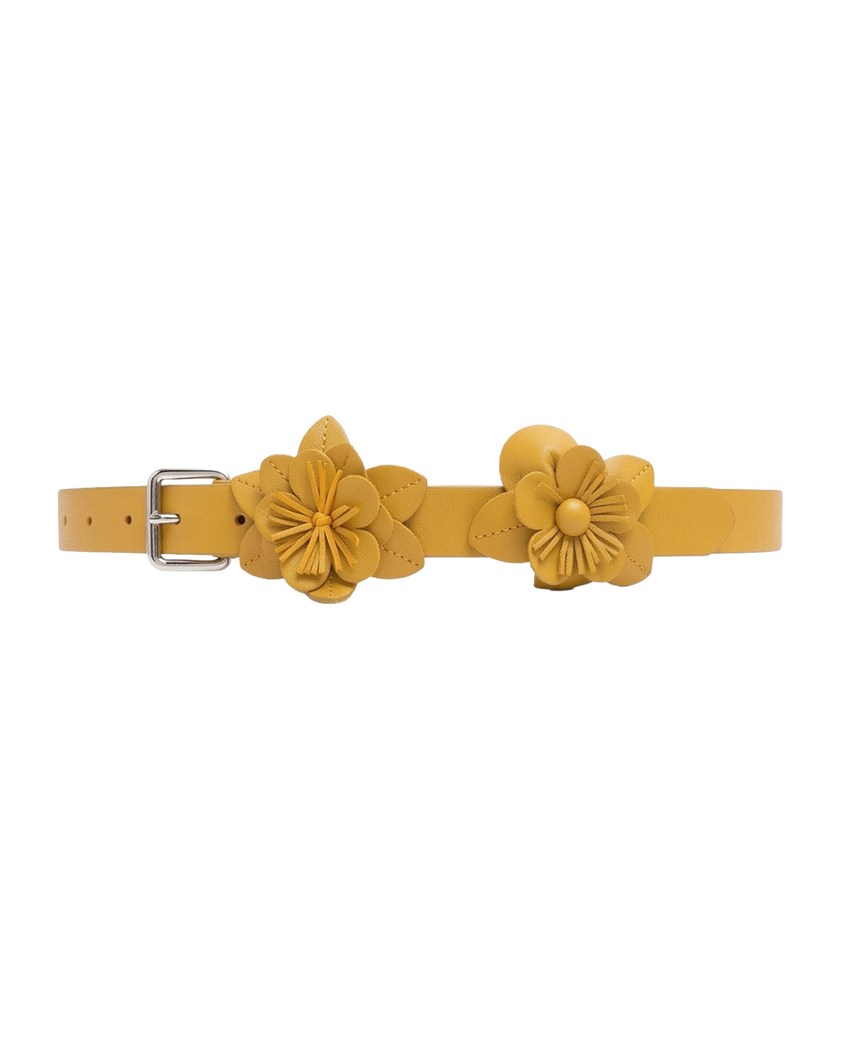 Ceinture Amelie-Ci en cuir - Moutarde