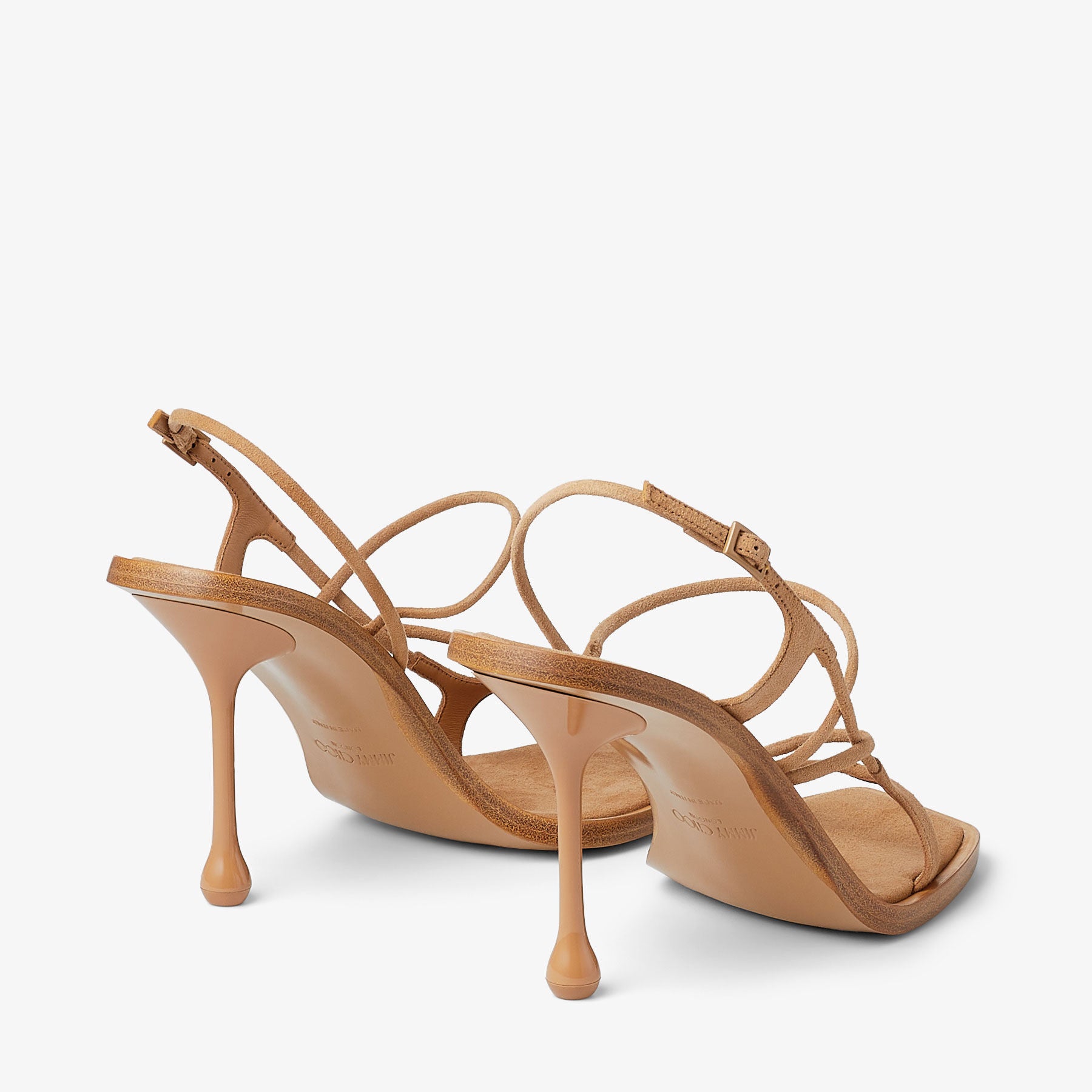 Sandales Amos 95 en daim biscuit - Biscuit