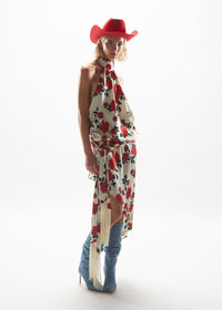 Robe asymétrique Amos - Red Roses