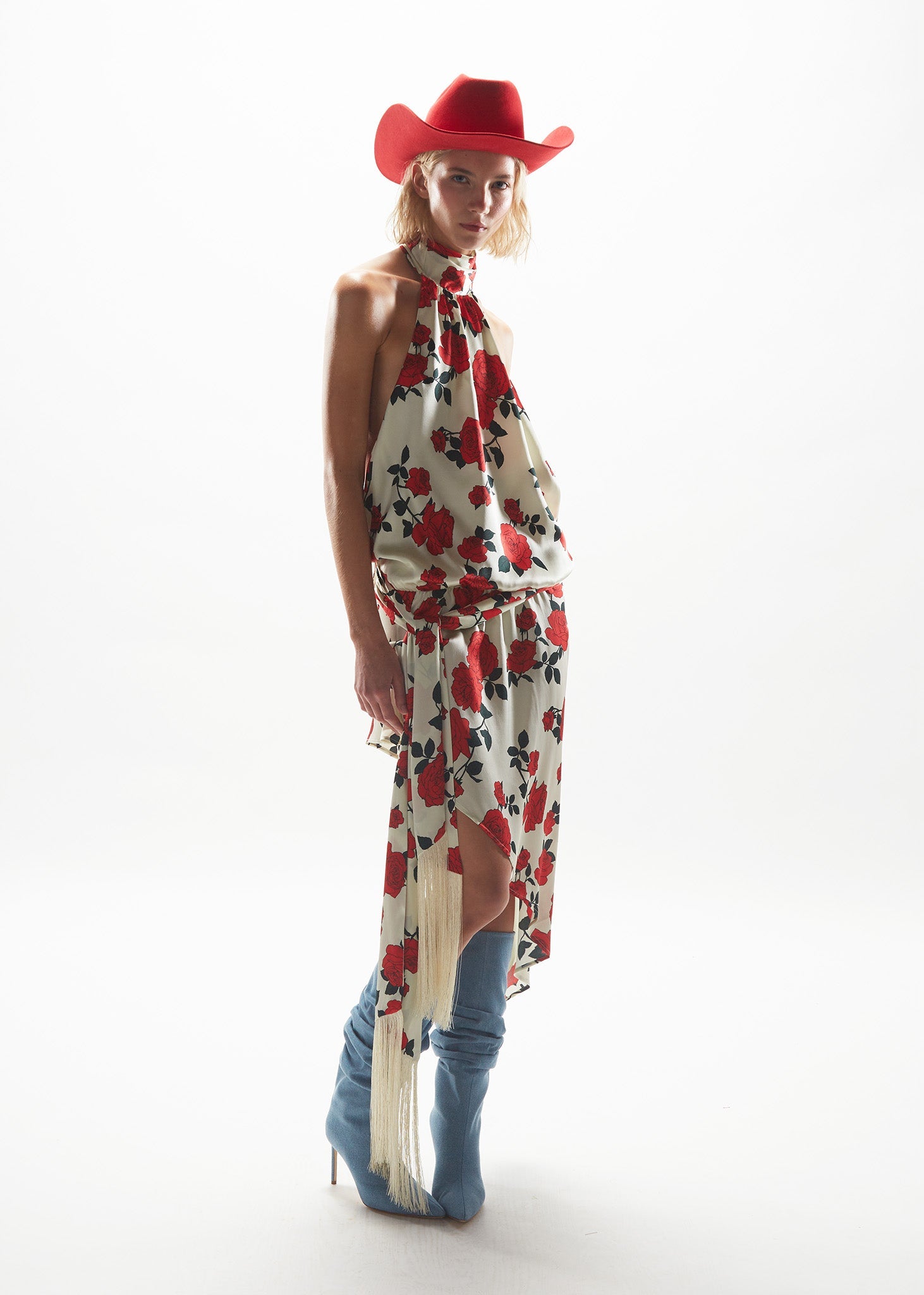 Robe asymétrique Amos - Red Roses