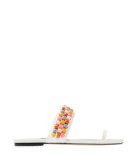 Sandales plates Amoure en cuir - Latte & Multi