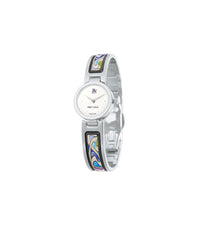 Piccadilly Circus watch in enamel and gold decoration - Blue & green & purple