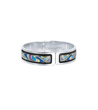 Bracelet Ballerina en émail et plaqué au rhodium - Bleu, Vert & Violet