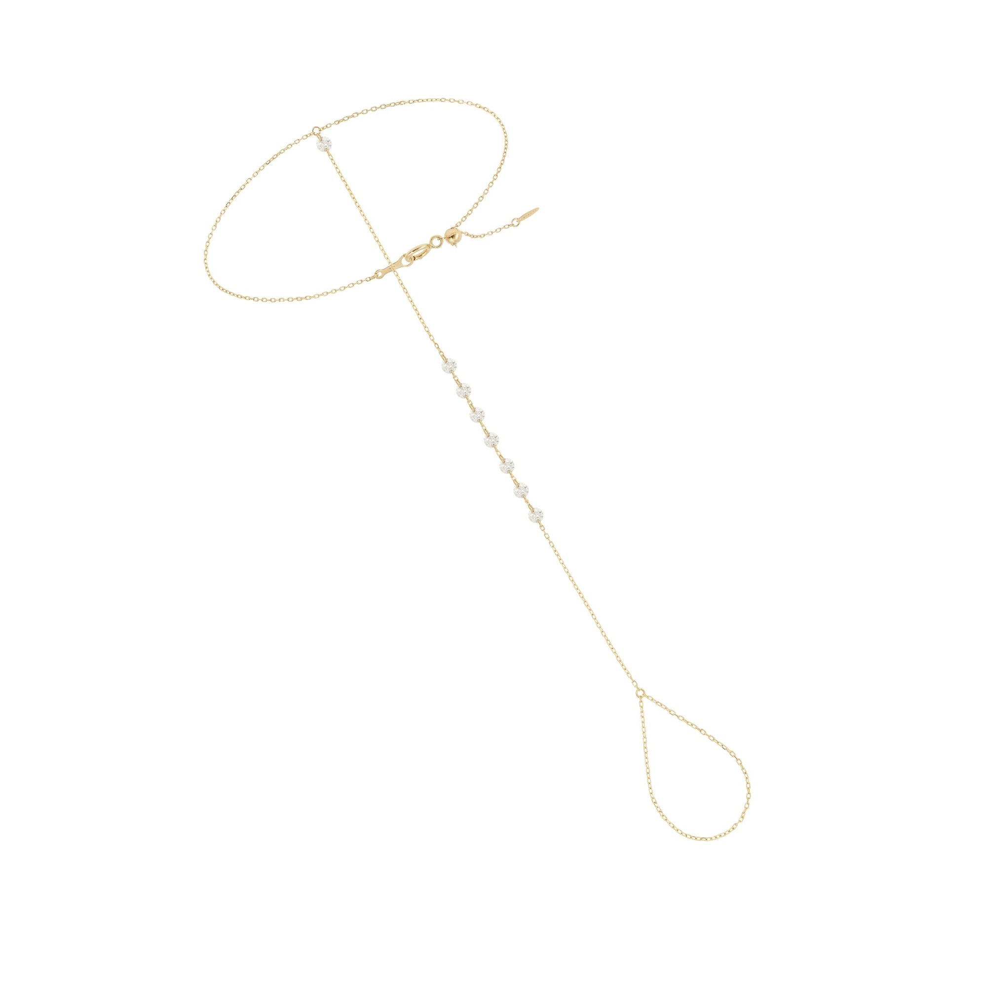 1qty NEW / Cheville 8 diamants -Jaune