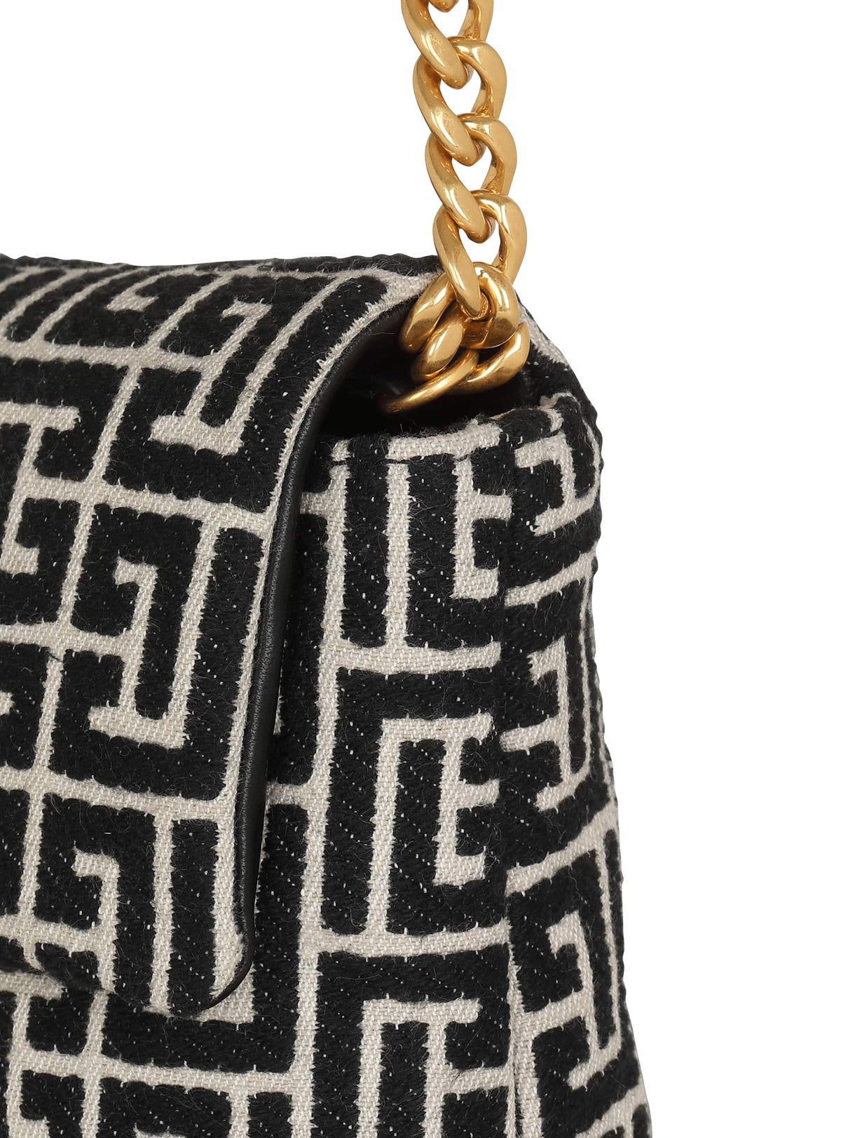 1945 soft Mini-monogramme Jacquard sac souple - Ivoire & Noir