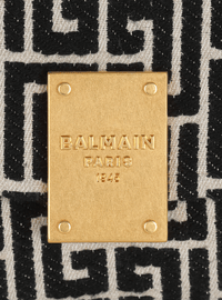 1945 soft Mini-monogramme Jacquard sac souple - Ivoire & Noir