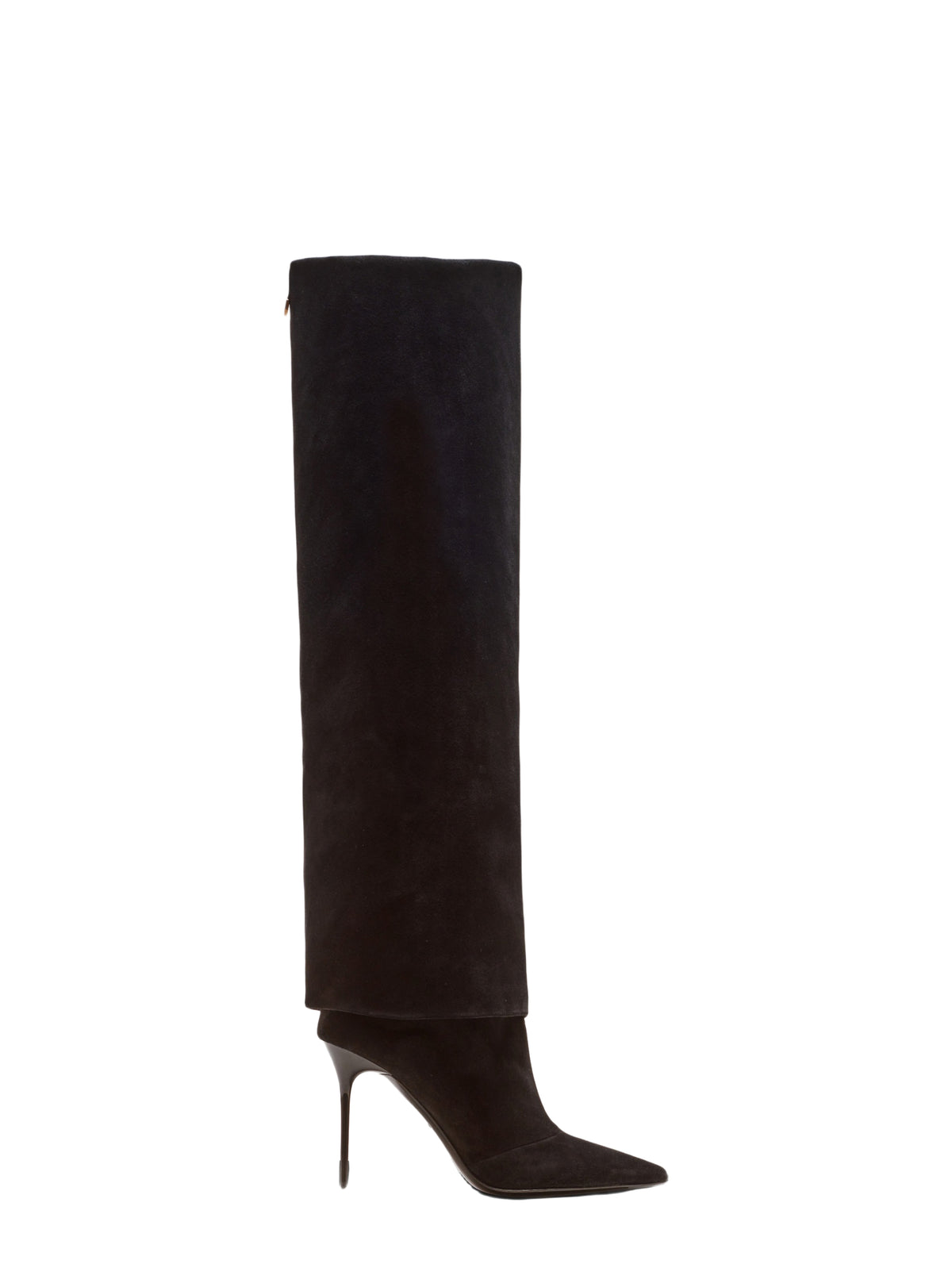 Bottes ariel en cuir velours - Noir