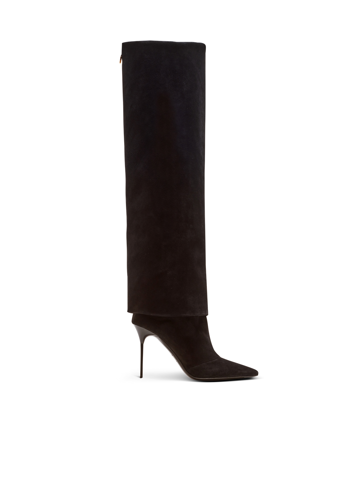 Bottes ariel en cuir velours - Noir