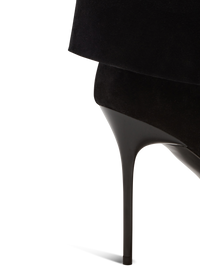 Bottes ariel en cuir velours - Noir