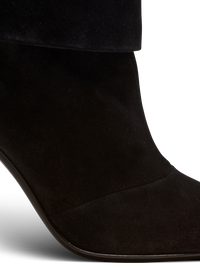Bottes ariel en cuir velours - Noir