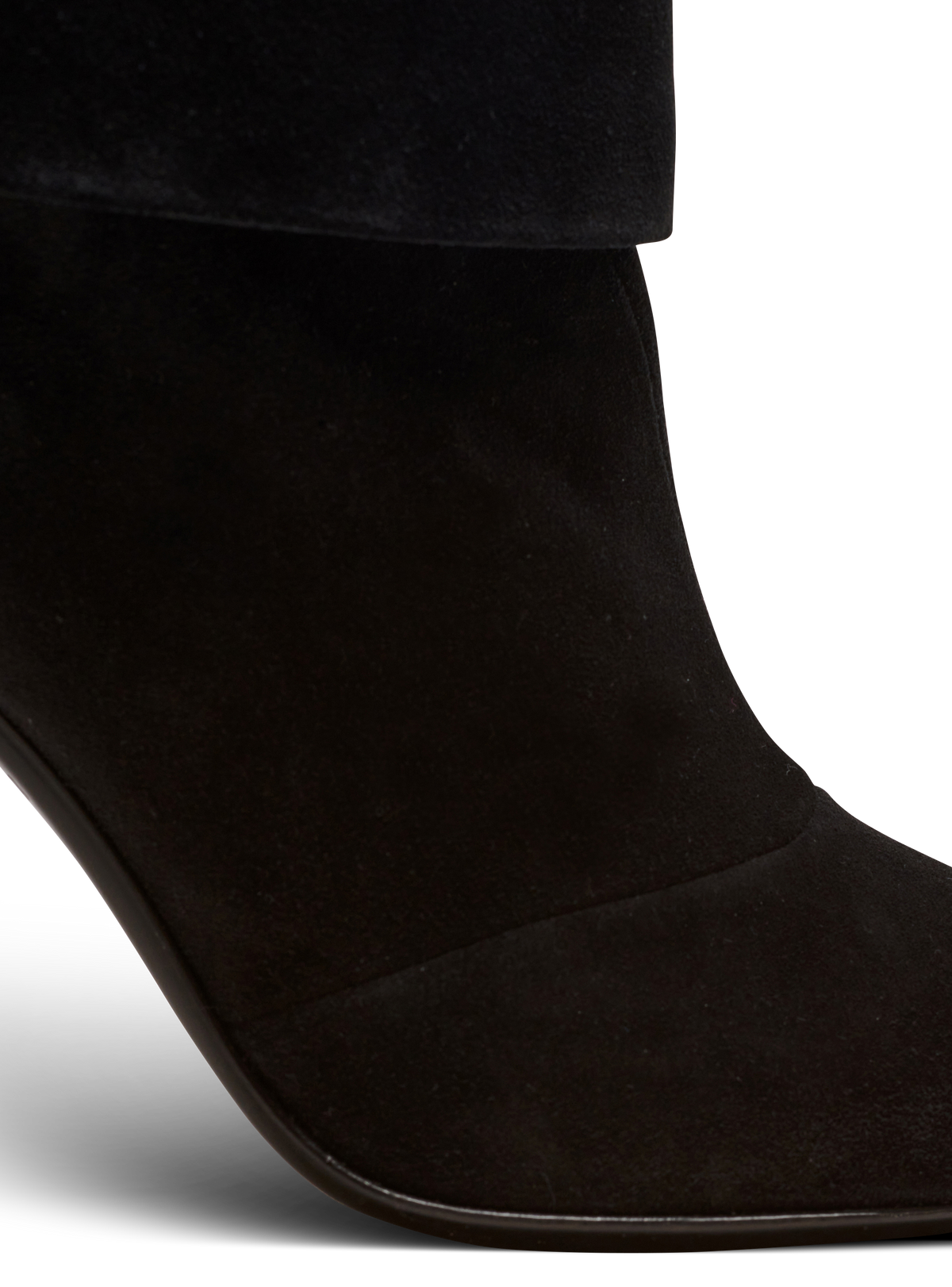 Bottes ariel en cuir velours - Noir