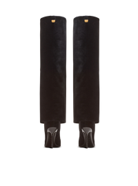 Bottes ariel en cuir velours - Noir