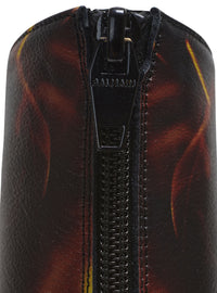 Bottines Uria en cuir imprimé Fire - Noir & Jaune