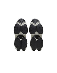 Baskets unicorn en néoprène bicolore et cuir - Noir & Blanc
