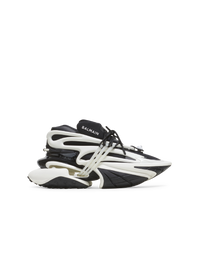 Baskets unicorn en néoprène bicolore et cuir - Noir & Blanc
