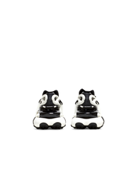 Baskets unicorn en néoprène bicolore et cuir - Noir & Blanc