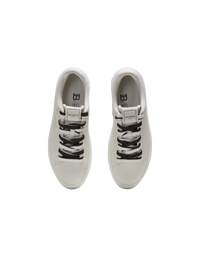 Baskets b-court en cuir lisse - Blanc & Noir