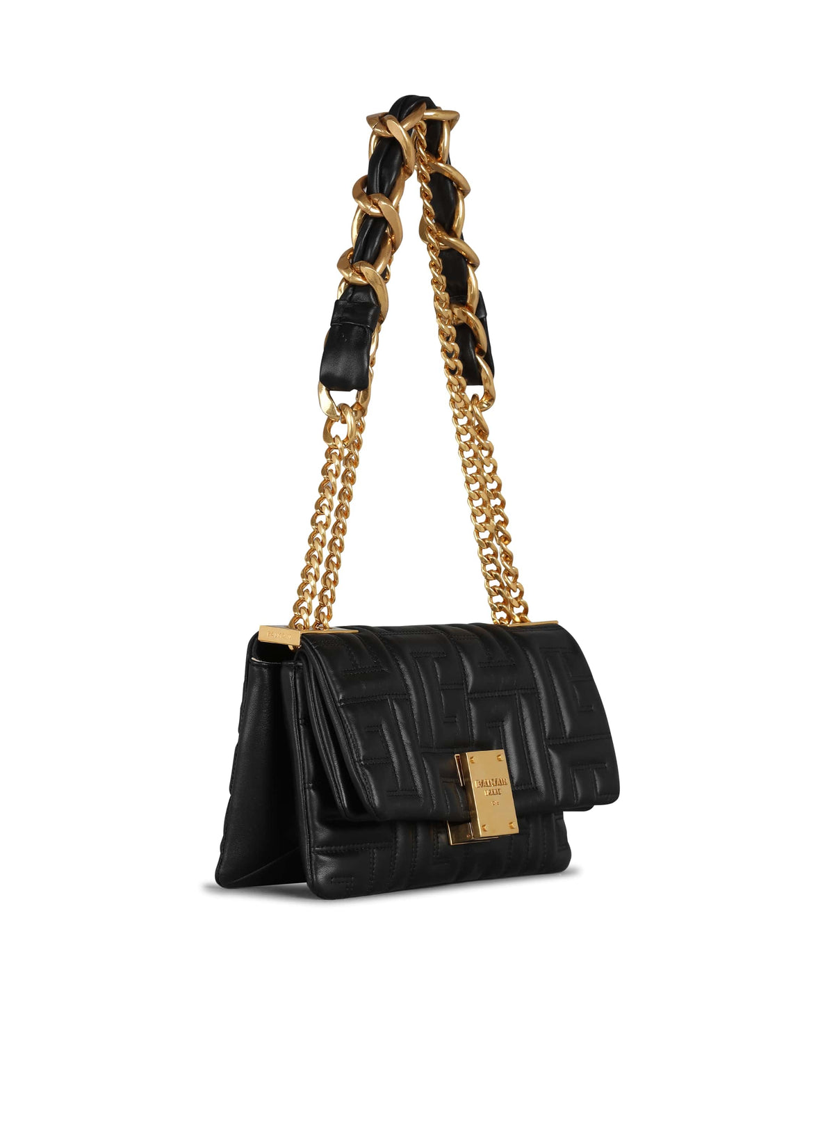 Sac 1945 soft petit modèle en cuir matelassé - Noir