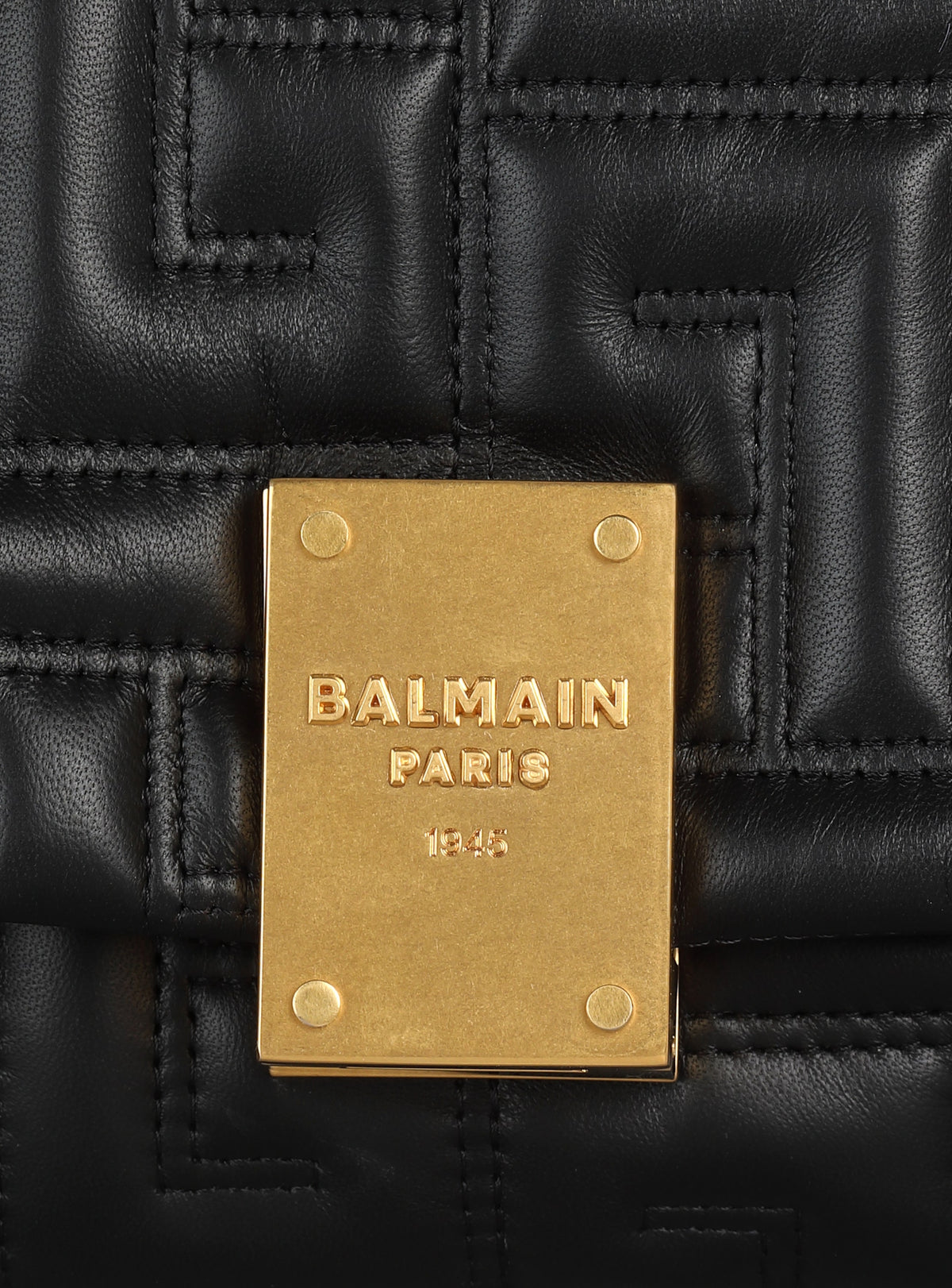 Sac 1945 soft petit modèle en cuir matelassé - Noir