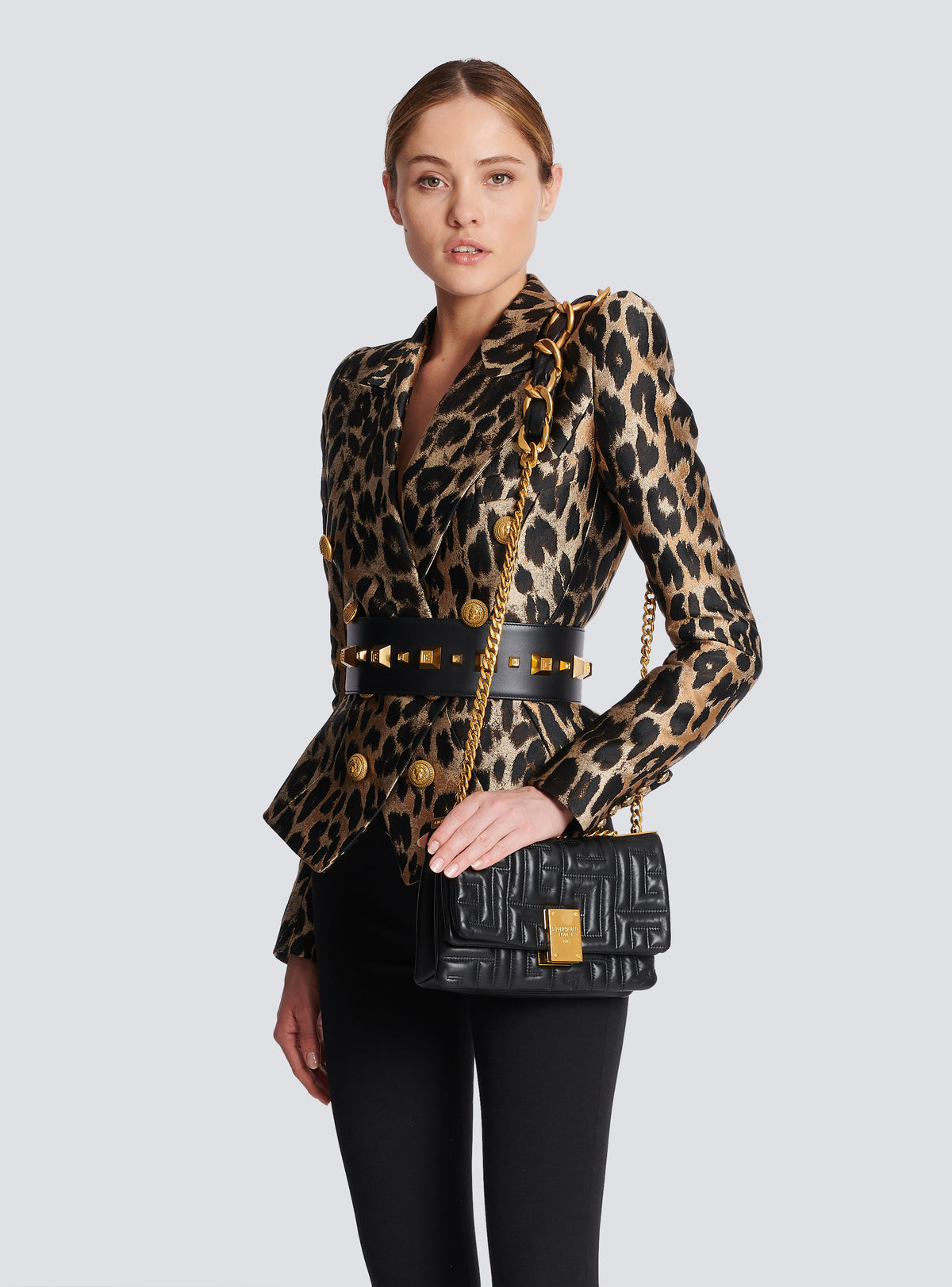 Sac 1945 soft petit modèle en cuir matelassé - Noir