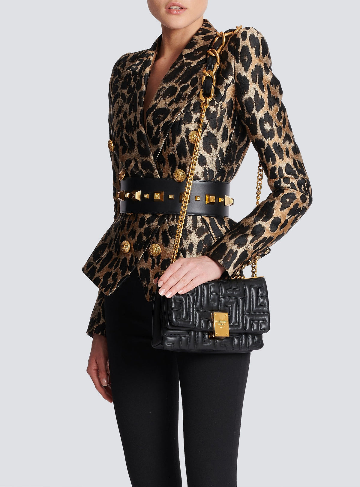 1945 Soft mini bag in quilted leather – Black