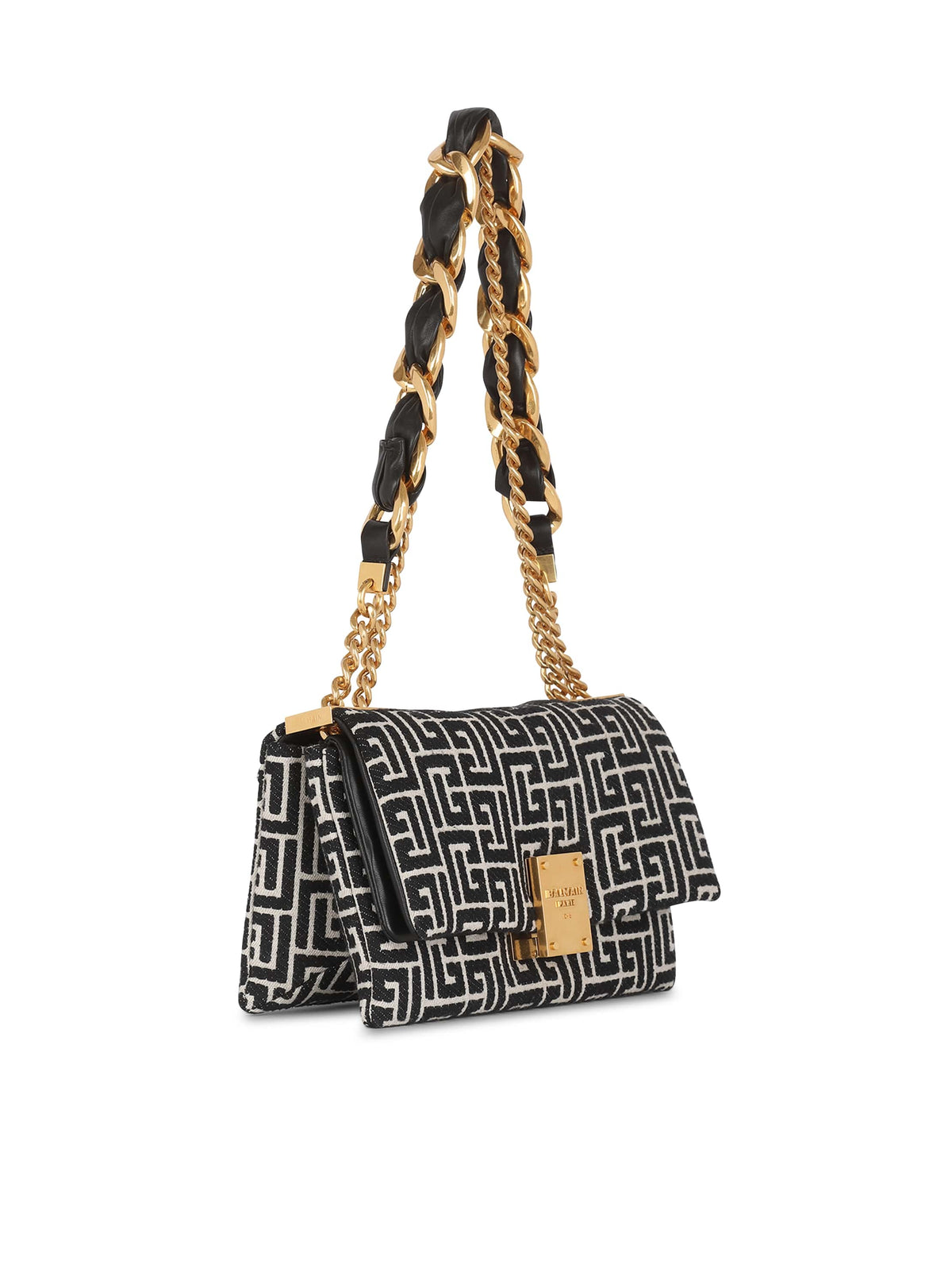 Sac 1945 soft petit modèle en jacquard monogramme - Ivoire & Noir