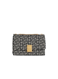 Sac 1945 soft petit modèle en jacquard monogramme - Ivoire & Noir