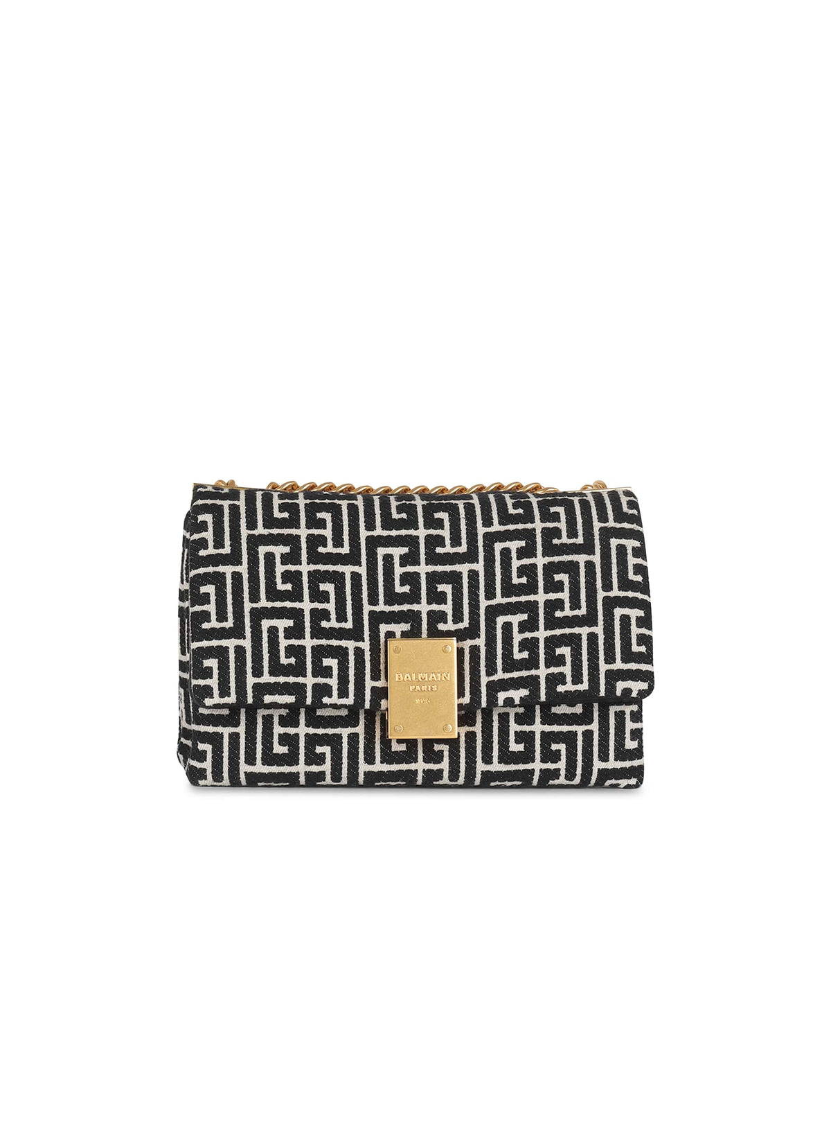 Sac 1945 soft petit modèle en jacquard monogramme - Ivoire & Noir