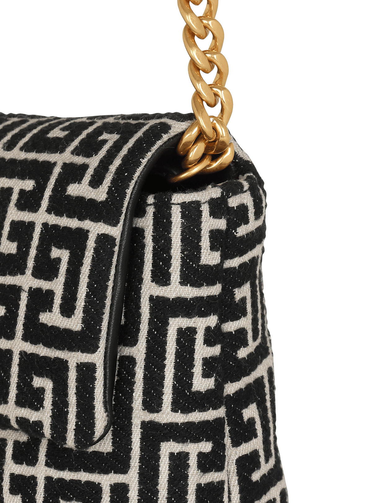 Sac 1945 soft mini modèle en jacquard monogramme - Ivoire & Noir