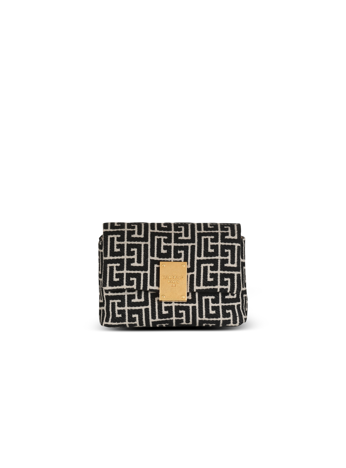 Sac 1945 soft mini modèle en jacquard monogramme - Ivoire & Noir