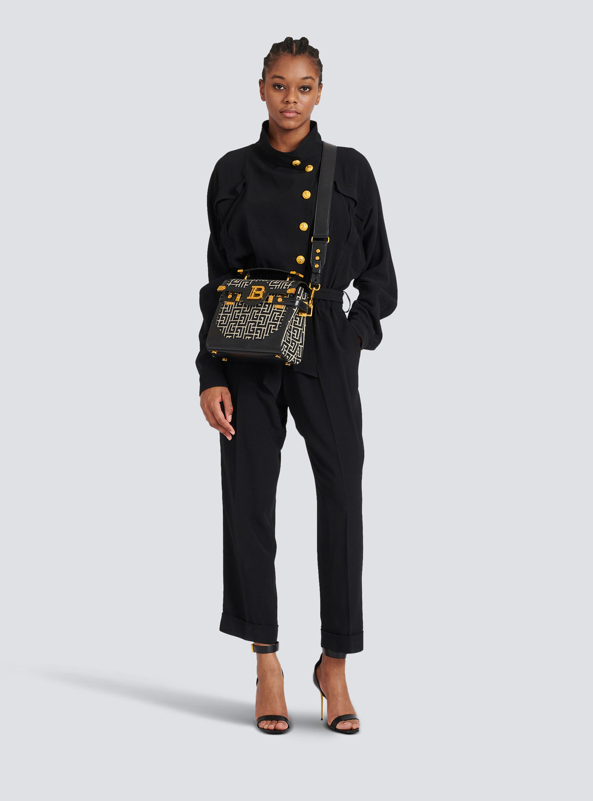 Bbuzz 23-monogramme jacquard sac - Ivoire & Noir