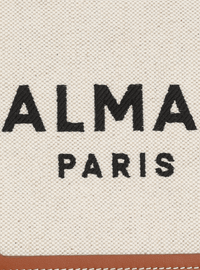 Cabas b-army petit modèle en toile avec empiècements en cuir - Naturel & Marron
