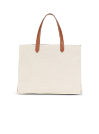 Sac cabas b-army 42 en toile et détails cuir - Naturel & Marron