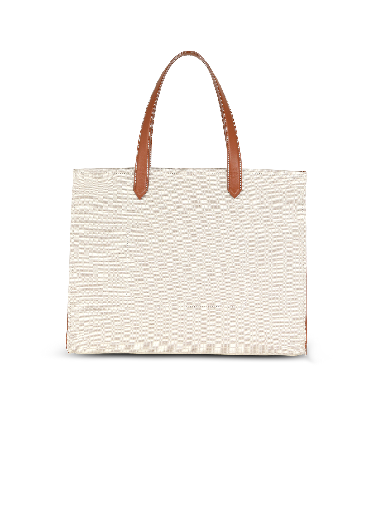 Sac cabas b-army 42 en toile et détails cuir - Naturel & Marron