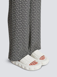 Mules plates ari - Blanc