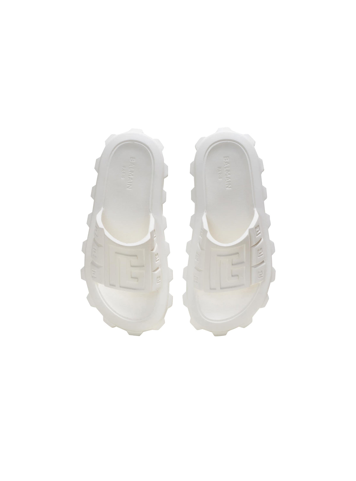 Mules plates ari - Blanc