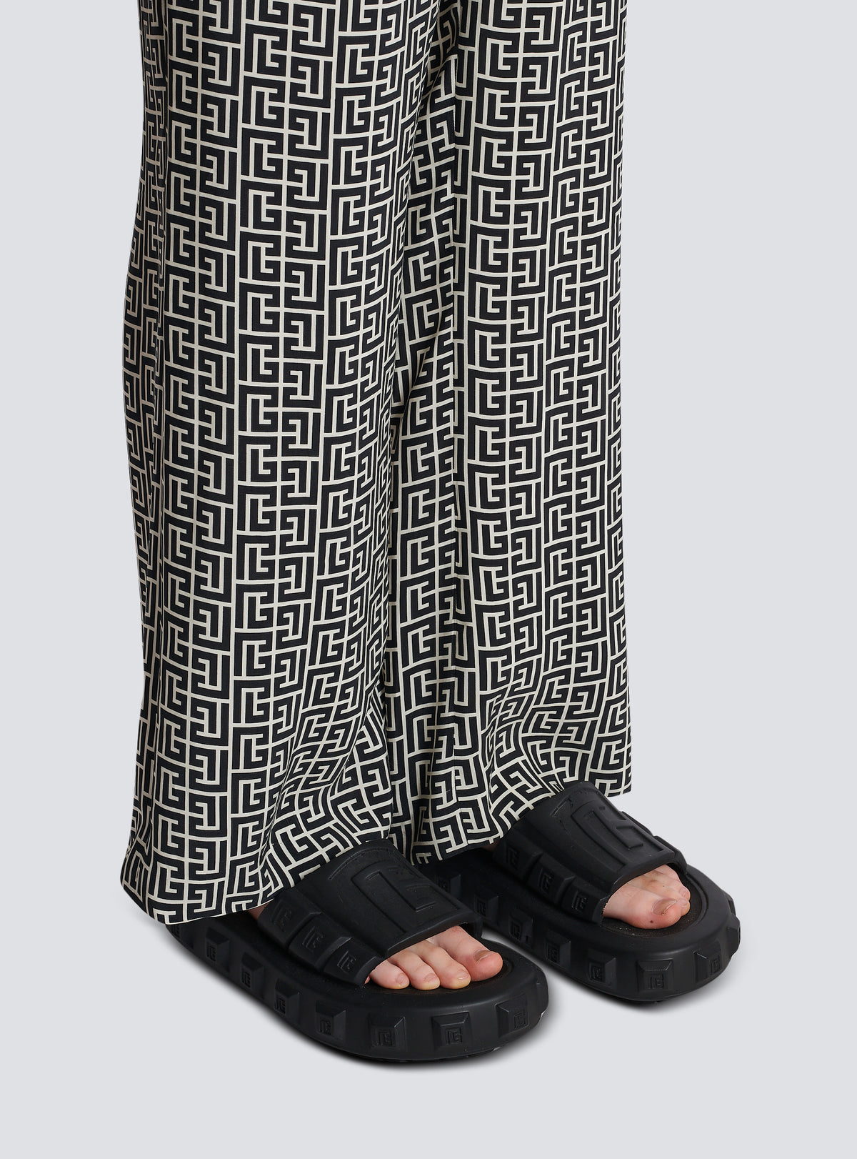 Mules plates ari - Noir