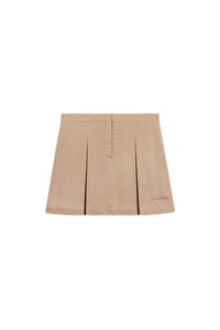 Jupe plissée avec logo - Cream