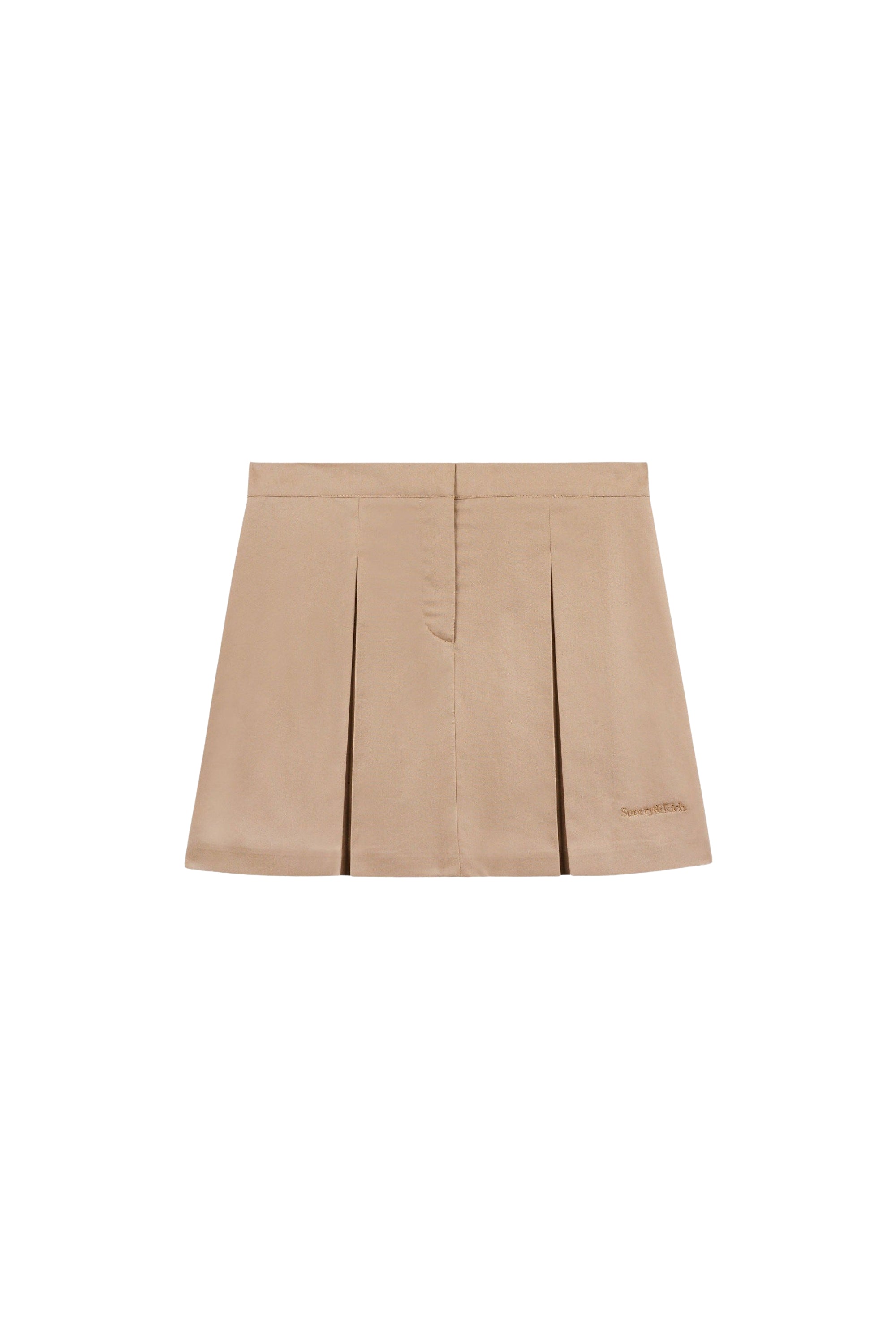 Jupe plissée avec logo - Cream