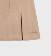 Jupe plissée avec logo - Cream